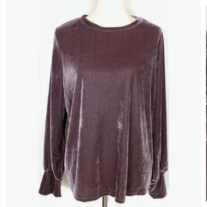 Ava Viv Pullover velvet shirt. 2X
